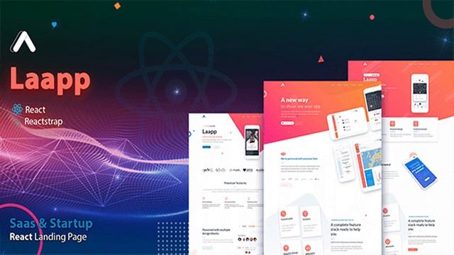 Laapp - React App Landing Page | Themeforest Website Templates and Themes смотреть онлайн