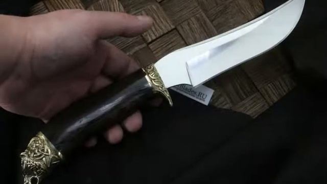 Мастерская Самойлова нож Егерь, сталь 95х18, рукоять граб, литье латунь смотреть онлайн