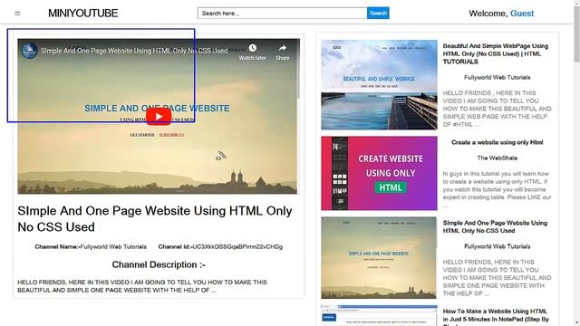 React Js Mini Youtube Using Bootstrap and Youtube API| Part 0:- Introduction to the project смотреть онлайн
