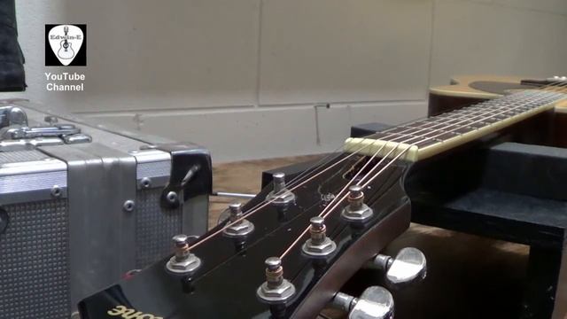 Guitar Truss Rod Adjustment on Epiphone AJ220SCE Acoustic Guitar смотреть онлайн