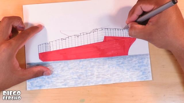 Learn to draw a Cargo Boat смотреть онлайн