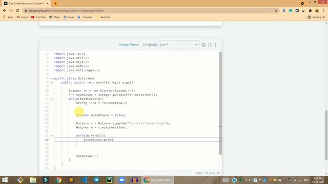 HackerRank Tag Content Extractor problem solution in Java | Java solutions | Programmingoneonone смотреть онлайн