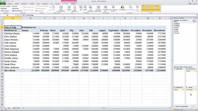 Introduktion til pivottabeller i MS Excel 2010 смотреть онлайн