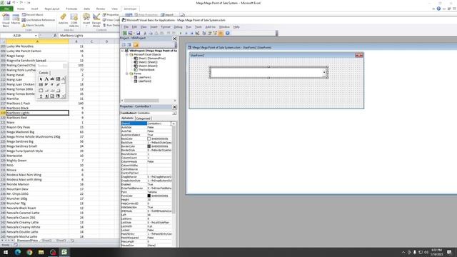 Excel Visual Basic ComboBox RowSource смотреть онлайн