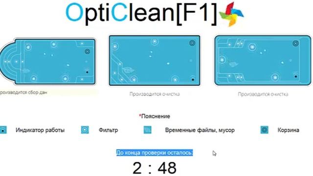 OptiClean[F1] - это программа для очистки от мусора: компьютеров/планшетов/смартфонов, смотреть онлайн
