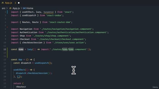 26 Performance Optimizations - 006 Code Splitting, Dynamic Imports, Suspense & Lazy смотреть онлайн