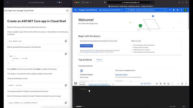 Qwiklabs | Build and Launch an ASP.NET Core App from Google Cloud Shell [GSP025] смотреть онлайн