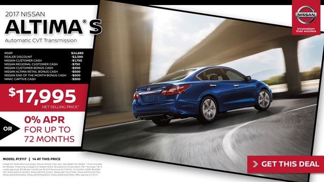 2017 Nissan Altima 2.5 S for $17,995 смотреть онлайн