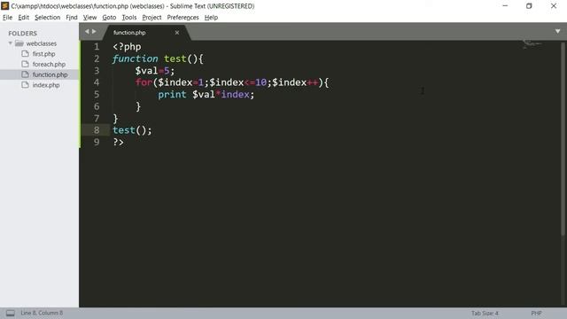 Userdefine functions in php #1 смотреть онлайн