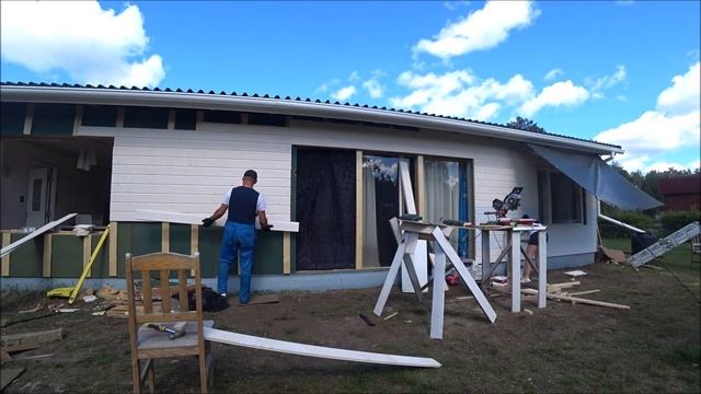 ОБШИВКА КАРКАСНОГО ДОМА / ВАГОНКА / ПОКРАСКА/ смотреть онлайн