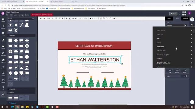 Free Certificate Design Create a Christmas Theme Certificate without using Photoshop or Illustrator смотреть онлайн