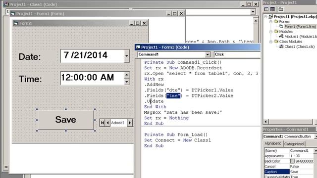 How to save and retrieve time and date using Visual Basic DTPicker on MS Access database смотреть онлайн