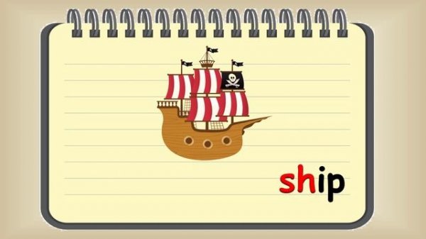 Чтение английского буквосочетания sh. Reading rules. Reading sh. Видео словарь.