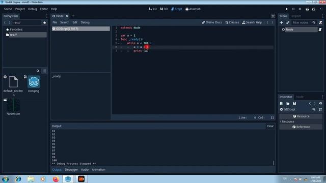 آموزش گودوت کد نویسی پایتون(3) godot engine Python code Learn part3 смотреть онлайн