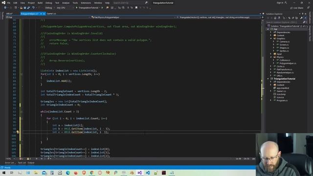Polygon Triangulation [2] - Ear Clipping Implementation in Code смотреть онлайн