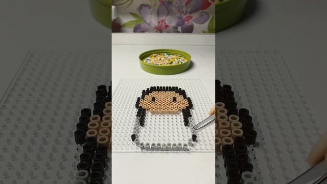 #Wednesday #Addams. #perler #beads. #Уэнздей #термомозаика. смотреть онлайн