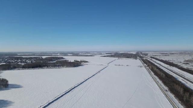 Copter #1. DJI Mavic Air2. Пригород Омска зимой. смотреть онлайн