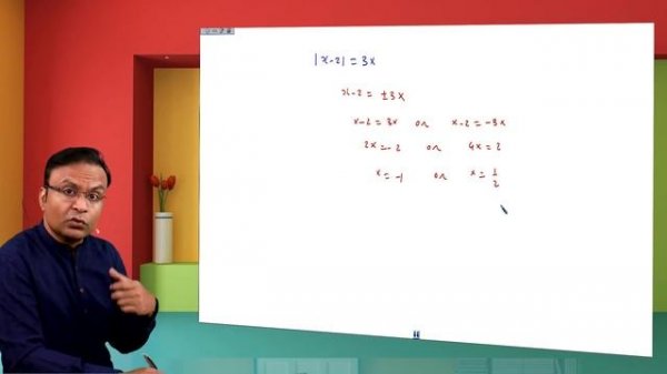 Modulus or Absolute Value of real numbers | Solving equation involving modulus by Ghanshyam Tewani