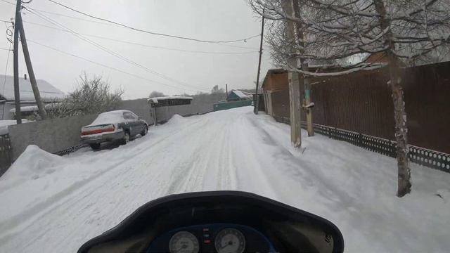 покатушки на снегоходе по селу Чугуевка смотреть онлайн