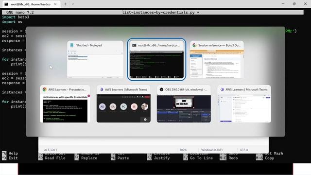 Lecture 6 | Part 2 - Mastering AWS SDK using Python Boto3 | Scripting & #aws CloudShell tutorial смотреть онлайн