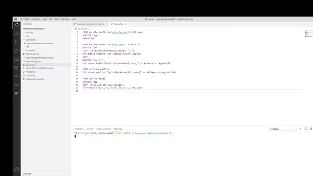 Dockerizing/Containerizing an ASP.NET Core 3.1 Web API смотреть онлайн