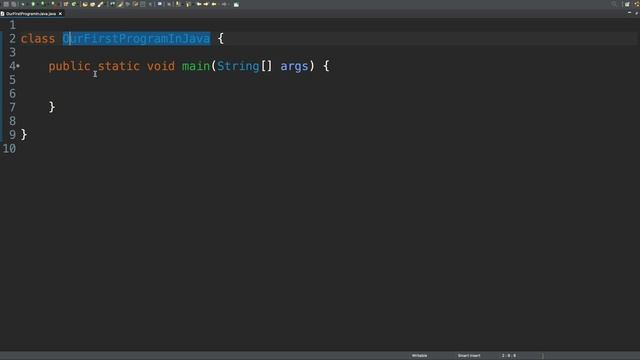 02 Our First Program in Java смотреть онлайн