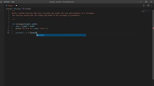 Solving Python Prompts #3 | Area & Perimeter of a Rectangle смотреть онлайн