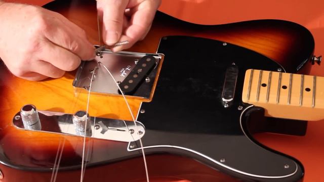 Glendale Guitars /Stock Fender American Standard Tele/ bridge-plate saddle set sound comparison. смотреть онлайн