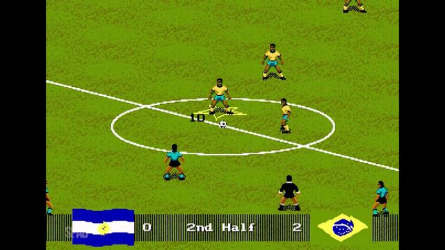 FIFA International Soccer (FINAL: Brasil x Argentina)(Sega Genesis / Mega Drive) смотреть онлайн