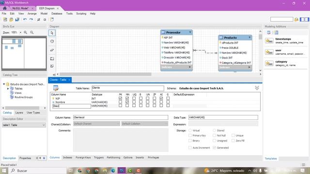 Estudio de caso Import Tech S.A.S. con MYSQL Workbench смотреть онлайн
