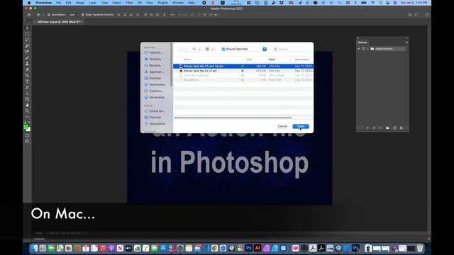How to install Actions in Photoshop (Mac and Windows PC) смотреть онлайн
