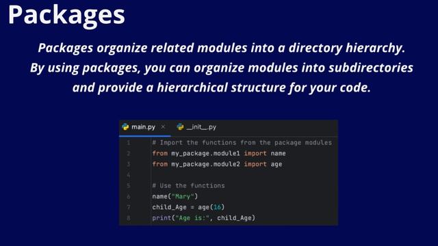 Python Module and Package смотреть онлайн