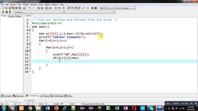 Find out maximum and minimum from 2 D array in c programming | by Sanjay Gupta смотреть онлайн
