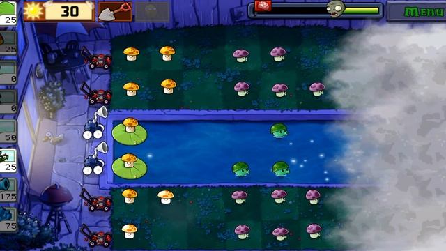 Plants vs zombies - Fog Level 1, прохождение смотреть онлайн