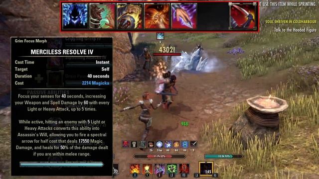 ESO - Crimson Veil - Solo Magicka Nightblade For ALL Solo Content! Update 36 - Firesong Patch