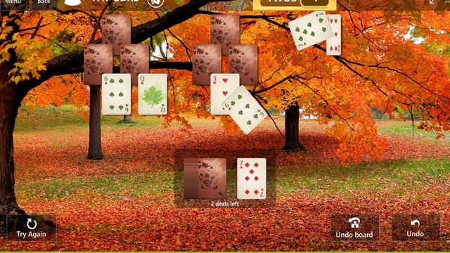 Fall Harvest\TriPeaks II: Easy - Clear 9 Twos in 3 deals смотреть онлайн