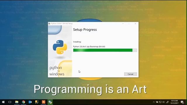 How to Download and Install Python 3.6.4rc1 on Windows 10 смотреть онлайн