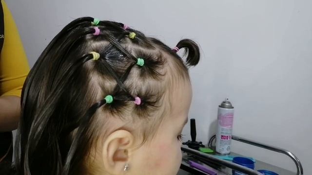 PEINADO CON LIGAS, PARA NIÑA DE 2 AÑOS смотреть онлайн