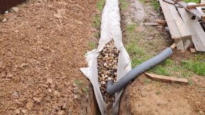 ДЕЛАЕМ ДРЕНАЖ УЧАСТКА на даче своими руками. Как осушить участок на даче? #DIY