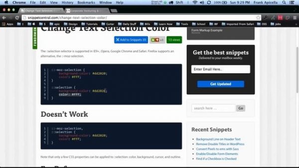 How to Change Text Selection Color_ CSS Code Snippet in Hindi & Urdu