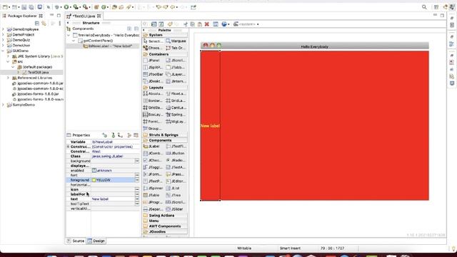 2. Java Swing with Window Builder Interface смотреть онлайн