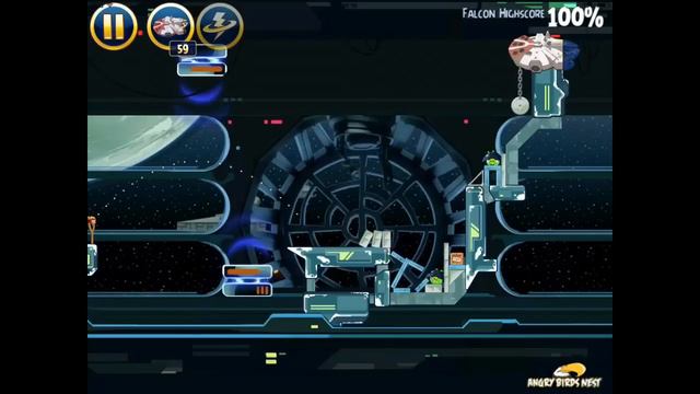 Angry Birds Star Wars 6-18 Death Star 2 Millennium Falcon Gold Medal смотреть онлайн