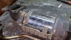 Замена катализатора на пламегаситель. Honda CRV