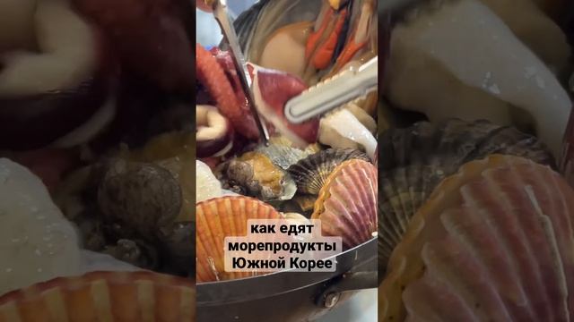 Как едят морепродукты в Южной Корее #жизньвкорее