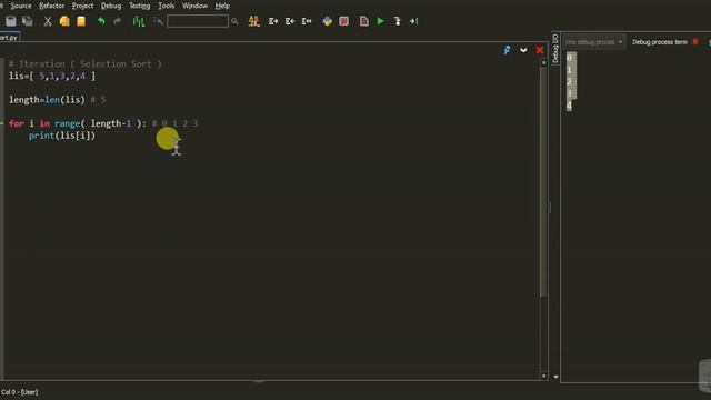 Selection Sort Python 3 смотреть онлайн