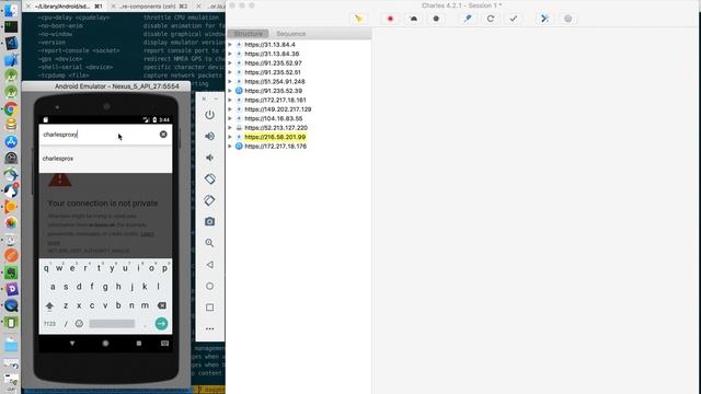 Setup Charles Proxy with Android Emulator смотреть онлайн