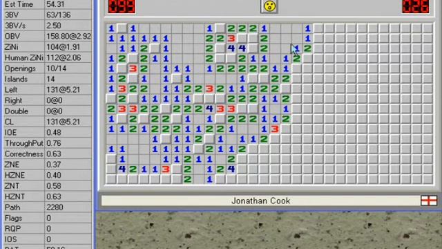Minesweeper Expert, Laptop Touchpad, Non Flag: 58.21 seconds (Fail) смотреть онлайн