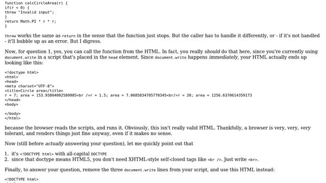 Code Review: Render the area of circle using HTML and JavaScript (3 Solutions!!) смотреть онлайн