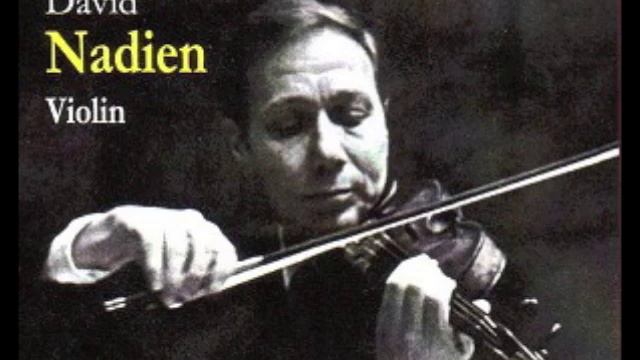 David Nadien Plays Vieuxtemps's Regrets