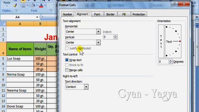 Text Wrapping & Moving Data in MS Excel 2007 in Hindi Part 15 смотреть онлайн